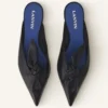 Midnight Step lädermule med rosett Midnight Step lädermule med rosett