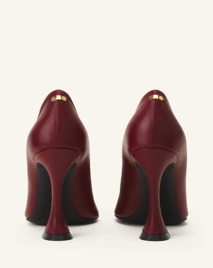 Midnight Step läderpumps med rosett Midnight Step läderpumps med rosett