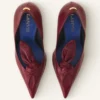Midnight Step läderpumps med rosett Midnight Step läderpumps med rosett