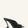 Midnight Step Mule i lackläder