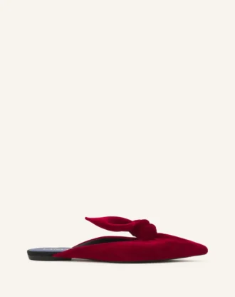 Midnight Step Velvet Bow Mule Midnight Step Velvet Bow Mule