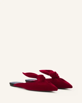 Midnight Step Velvet Bow Mule Midnight Step Velvet Bow Mule