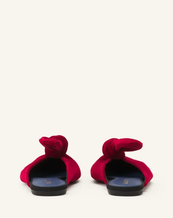 Midnight Step Velvet Bow Mule Midnight Step Velvet Bow Mule