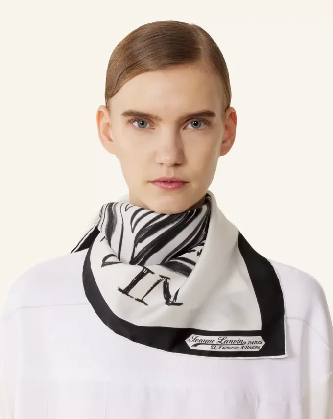 Mother & Child-silkescarf med tryck Mother & Child-silkescarf med tryck
