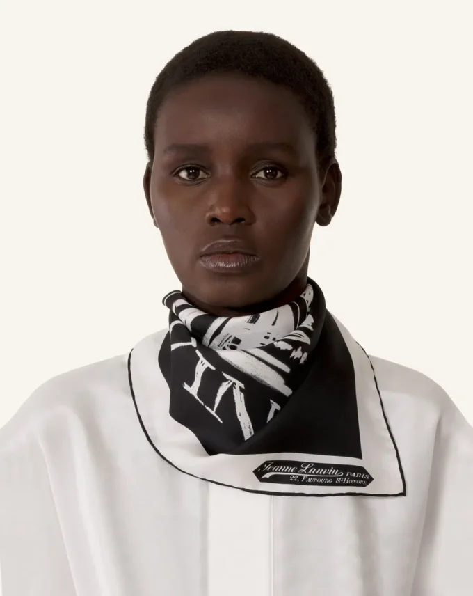 Mother & Child-silkescarf med tryck Mother & Child-silkescarf med tryck