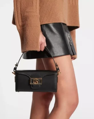 Nano Pencil Shiny Leather Bag