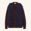 Oversized kofta i jacquard Oversized kofta i jacquard