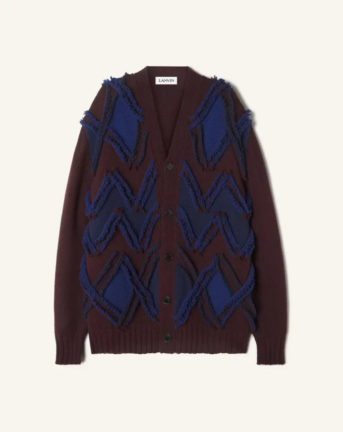 Oversized kofta i jacquard Oversized kofta i jacquard