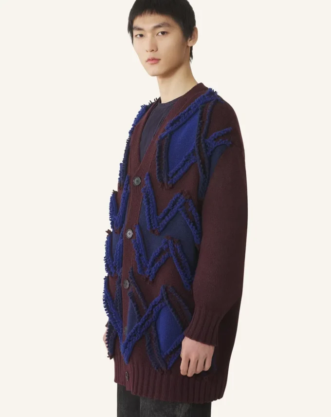 Oversized kofta i jacquard Oversized kofta i jacquard