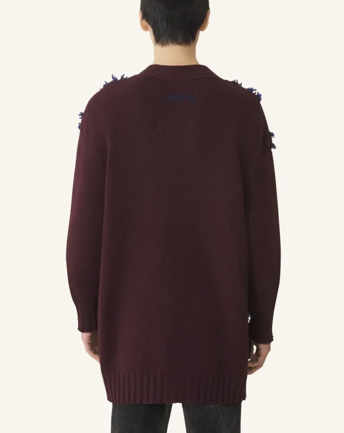 Oversized kofta i jacquard Oversized kofta i jacquard