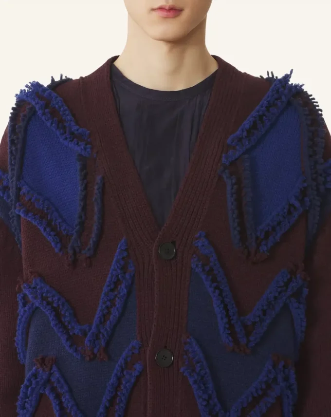 Oversized kofta i jacquard Oversized kofta i jacquard