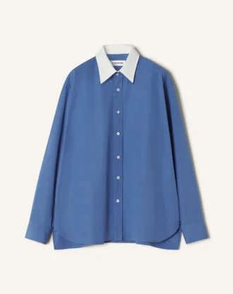 Oversized skjorta i bomullspoplin