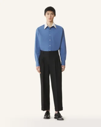 Oversized skjorta i bomullspoplin