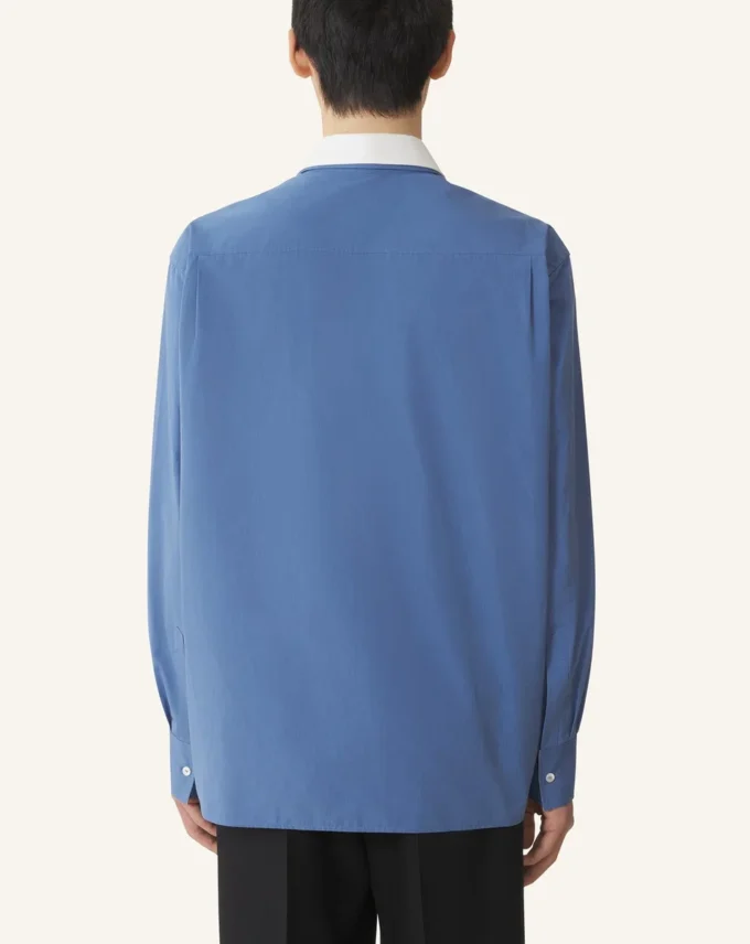 Oversized skjorta i bomullspoplin Oversized skjorta i bomullspoplin