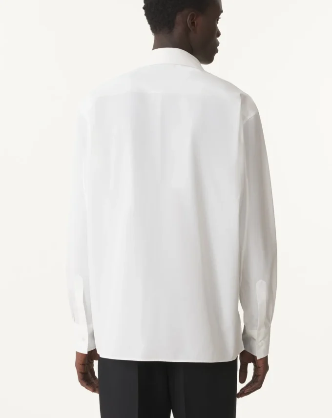 Oversized skjorta i bomullspoplin Oversized skjorta i bomullspoplin