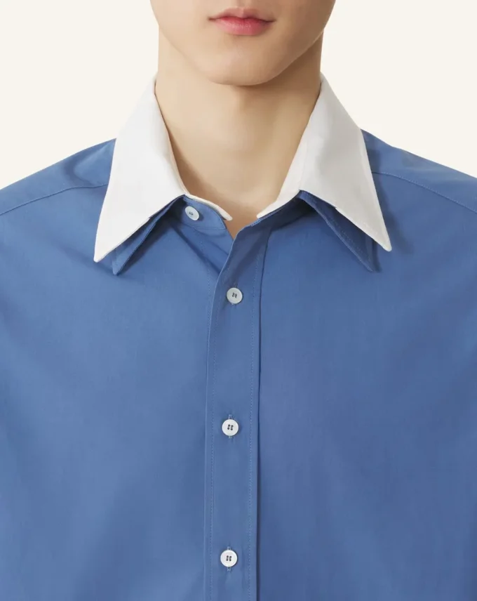 Oversized skjorta i bomullspoplin Oversized skjorta i bomullspoplin