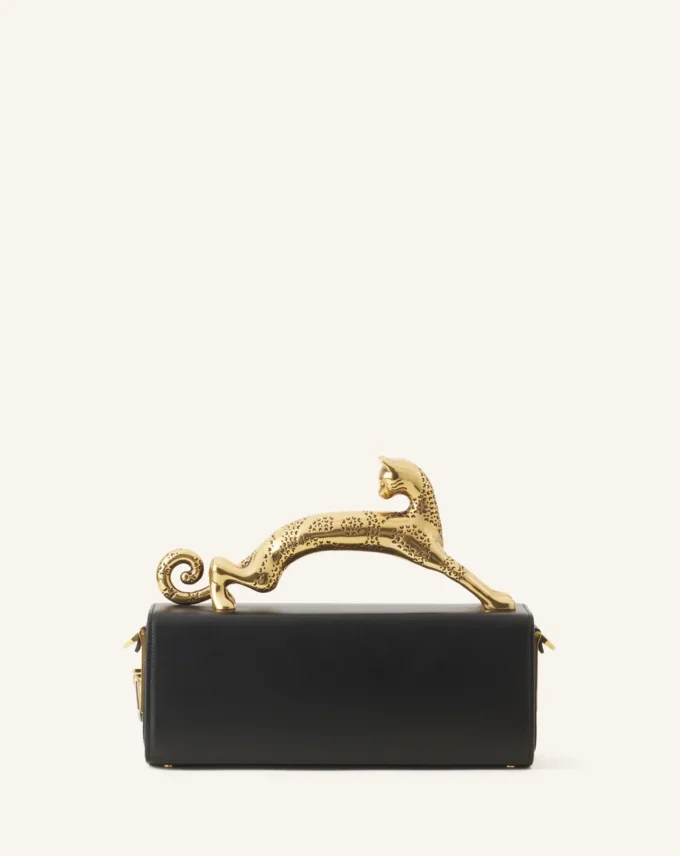 Pencil Cat Bag in Box Calf