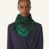 Silkescarf med leopardmönster Silkescarf med leopardmönster