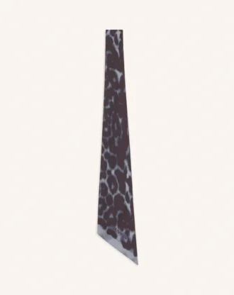 Silkesnäsduk med leopardmönster