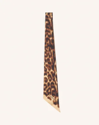 Silkesnäsduk med leopardmönster