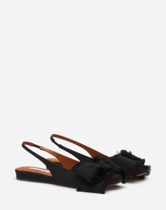 Slingback Ballerina Flat i satin Slingback Ballerina Flat i satin
