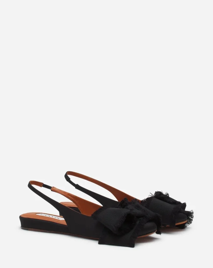 Slingback Ballerina Flat i satin Slingback Ballerina Flat i satin