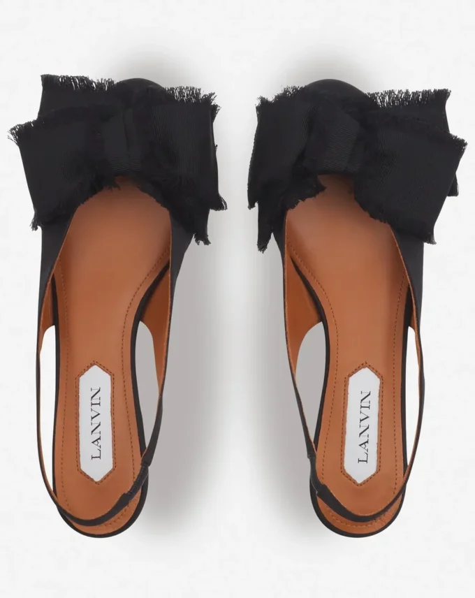 Slingback Ballerina Flat i satin Slingback Ballerina Flat i satin