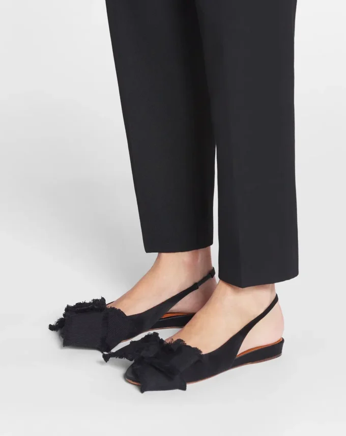 Slingback Ballerina Flat i satin Slingback Ballerina Flat i satin