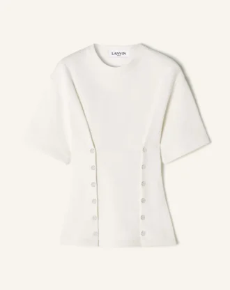 T-shirt i bomullsfleece