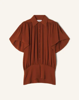 Top i sidengeorgette