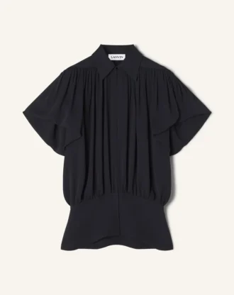 Top i sidengeorgette