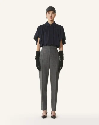 Top i sidengeorgette