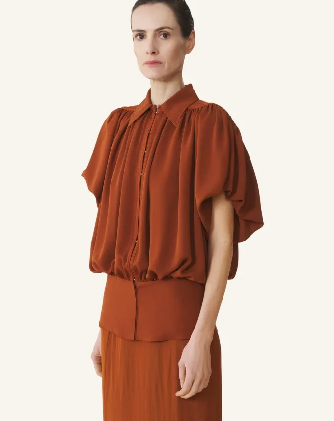 Top i sidengeorgette Top i sidengeorgette