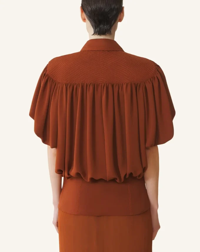 Top i sidengeorgette Top i sidengeorgette
