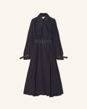 Trenchcoat i charmeuse