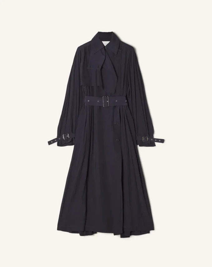 Trenchcoat i charmeuse Trenchcoat i charmeuse