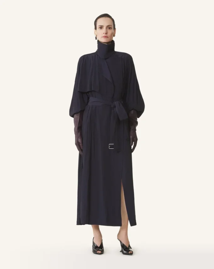 Trenchcoat i charmeuse Trenchcoat i charmeuse