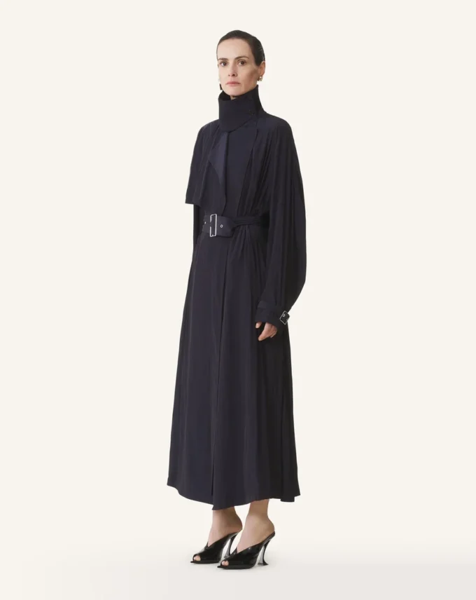 Trenchcoat i charmeuse Trenchcoat i charmeuse