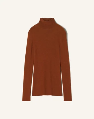Turtleneck-tröja i merinoull och silke Turtleneck-tröja i merinoull och silke