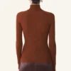 Turtleneck-tröja i merinoull och silke Turtleneck-tröja i merinoull och silke