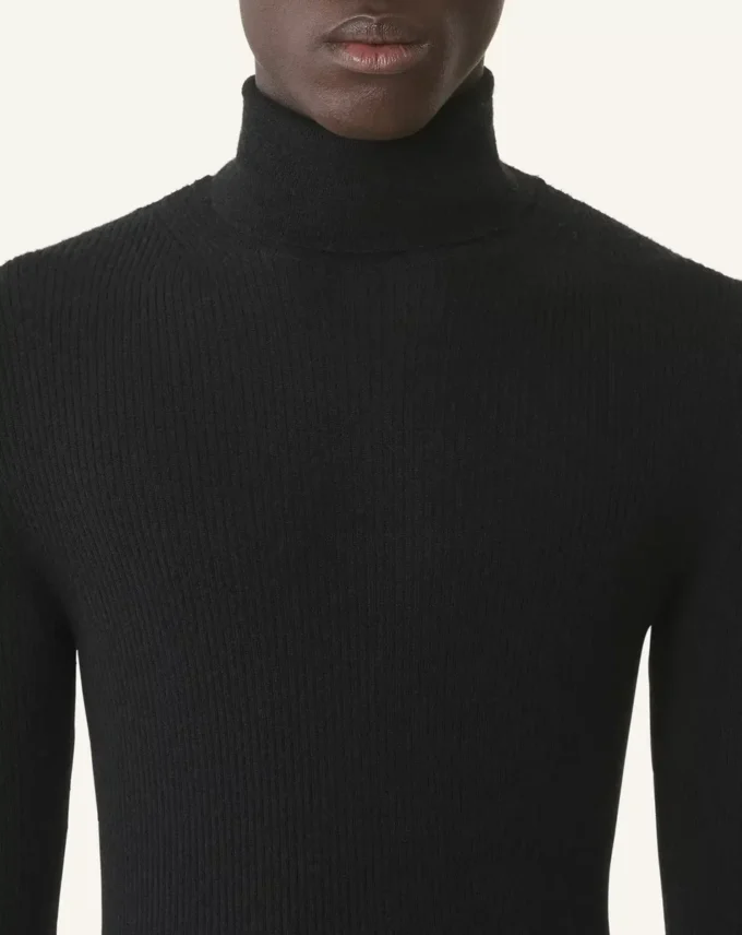 Turtleneck-tröja i merinoull och silke Turtleneck-tröja i merinoull och silke