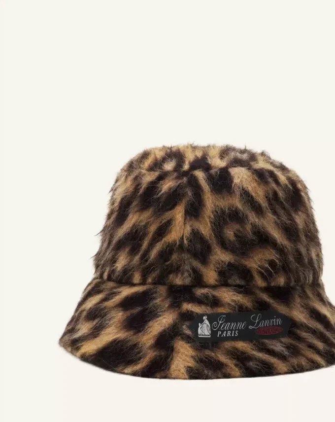 Vändbar bucket hat med leopardmönster Vändbar bucket hat med leopardmönster